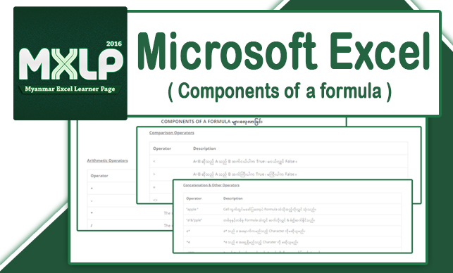 Components of a formula